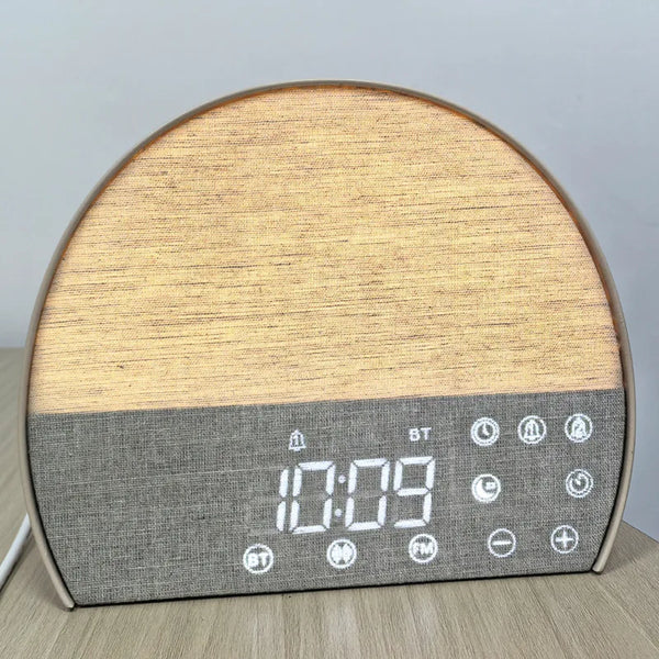 Digital Electronic Fabric Wake-Up Light & Smart Sunrise Alarm Clock with White Noise
