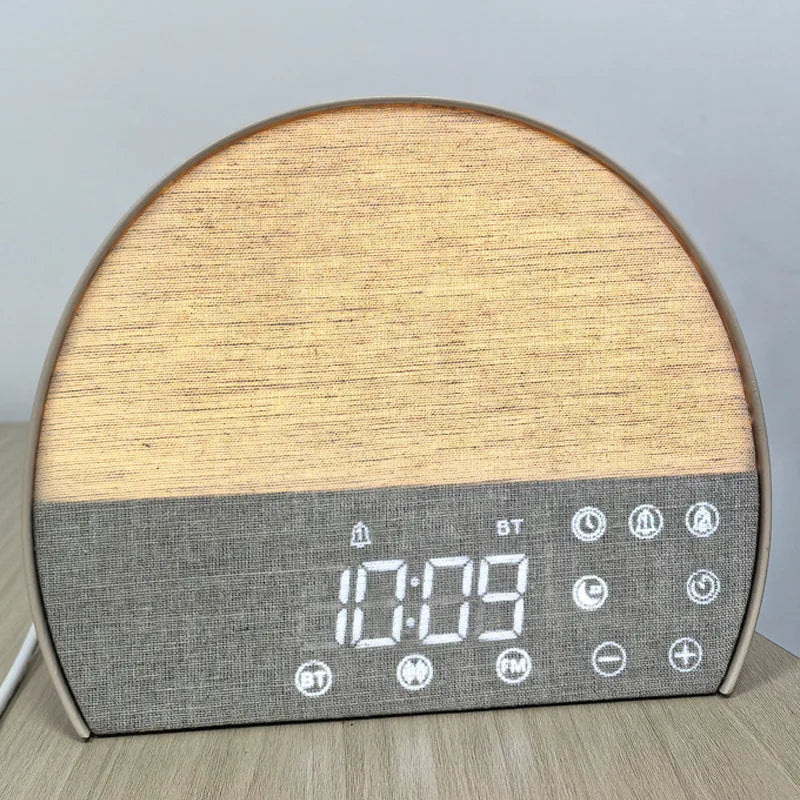Digital Electronic Fabric Wake-Up Light & Smart Sunrise Alarm Clock with White Noise
