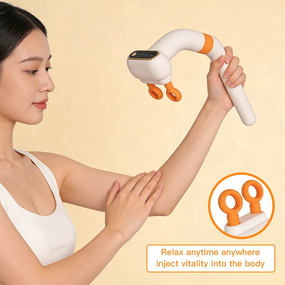 Long Handle Rechargeable Electric Full Body Deep Tissue Massager
