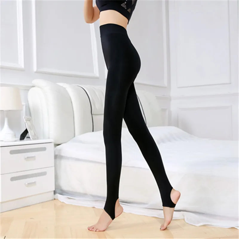 1 Pcs Winter Thicken Thermal Pantyhose Women Fleece Lined Tights Ladies Thermal Stockings