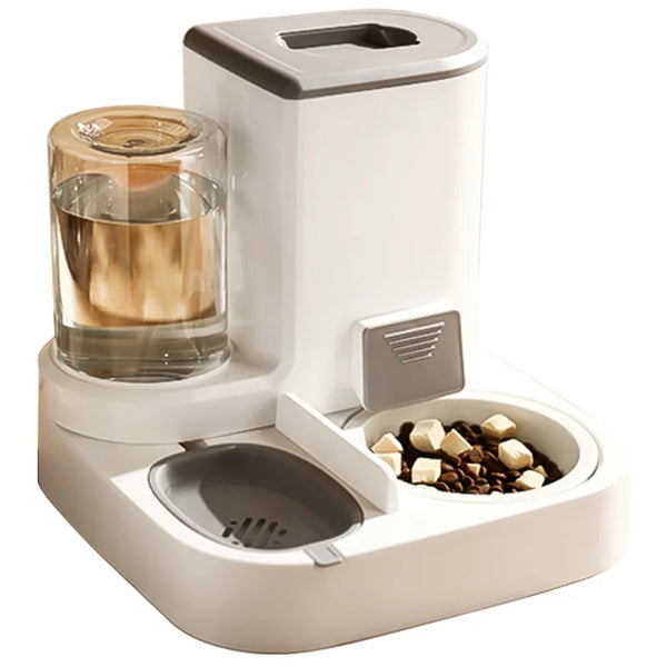 Automatic Pet Feeder & Water Dispenser 2-in-1 PP Material for Cats & Dogs Indoor