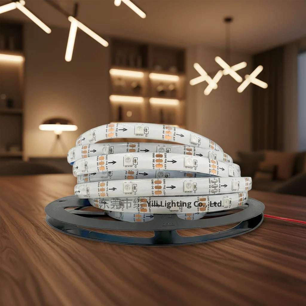 Smart RGB LED Strip Lights Flexible Color Changing Tape Light with Remote & Music Sync