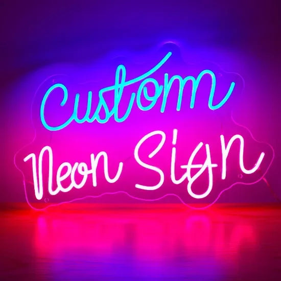 Let'S Party Customizable LED Neon Sign AC Powered Backlit Advertising Light