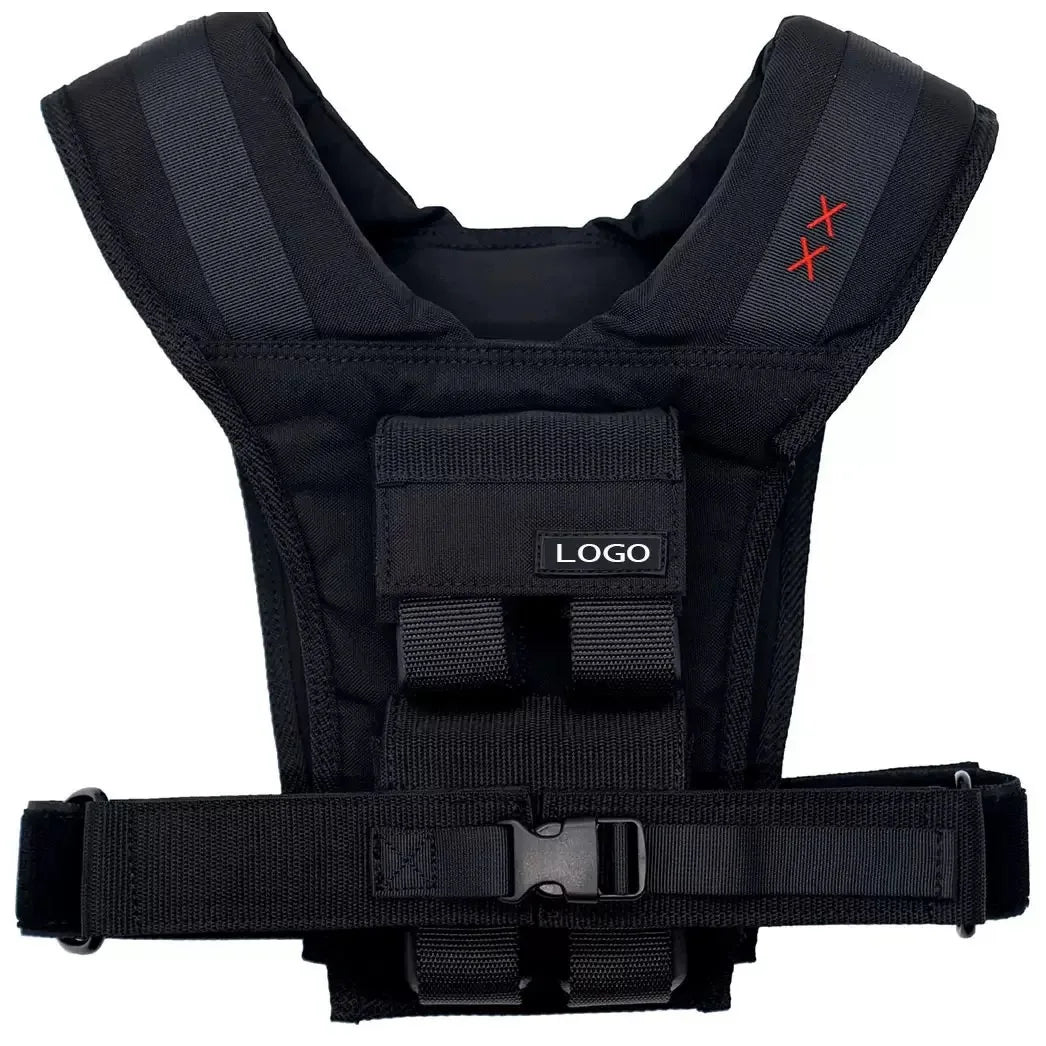 Customize Sport Oxford Cloth Weight Vest Adjustable 10KG 20KG 30KG Iron Blocks Strength