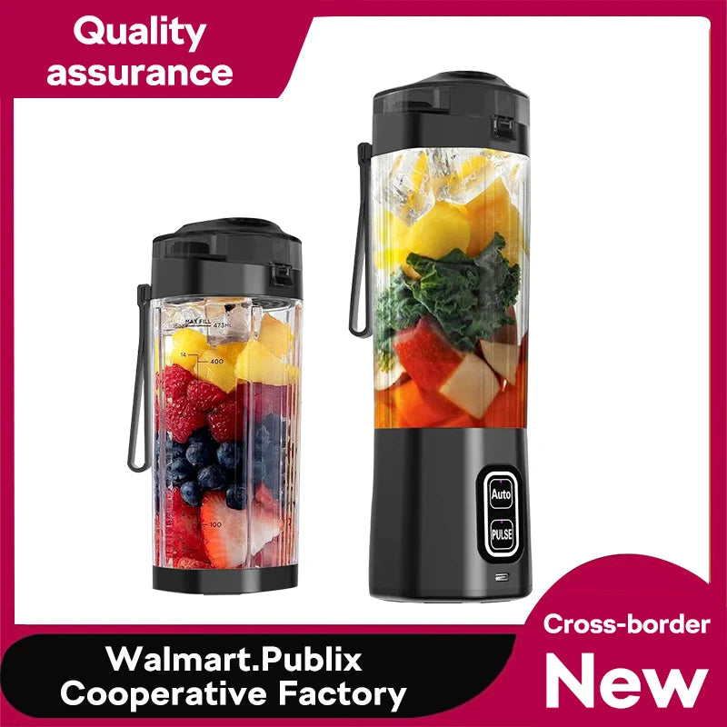 New Personal Blender For Shakes And Smoothies Leakproof-Lid USB Rechargeable 360W