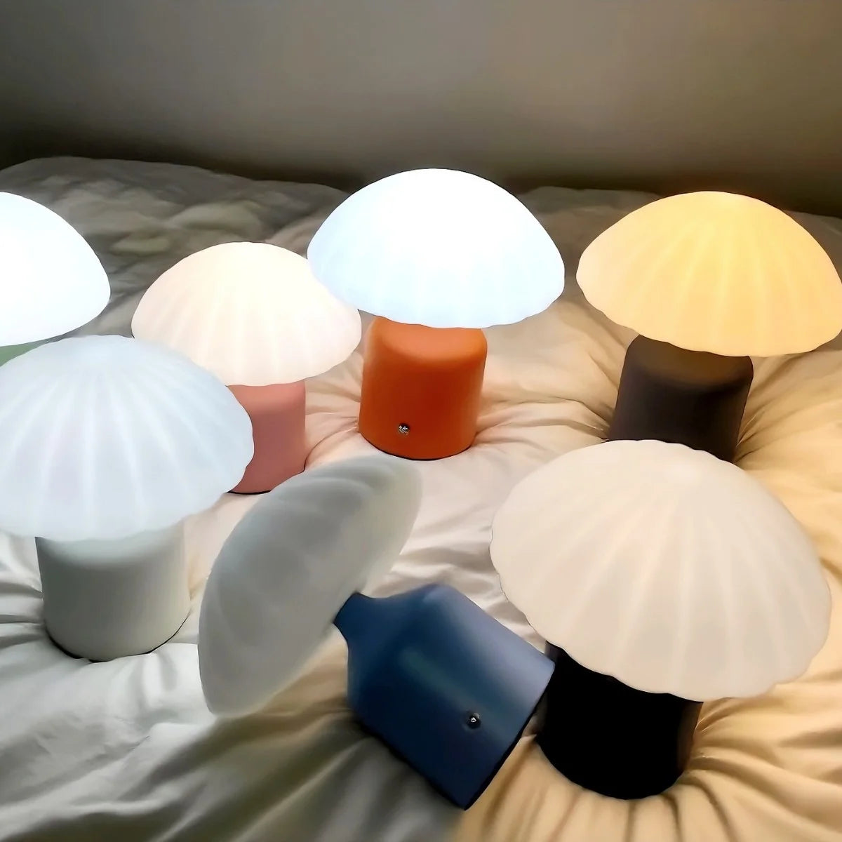 Modern Luxury LED Touch Control Table Lamps Portable Cordless with Warm White Light