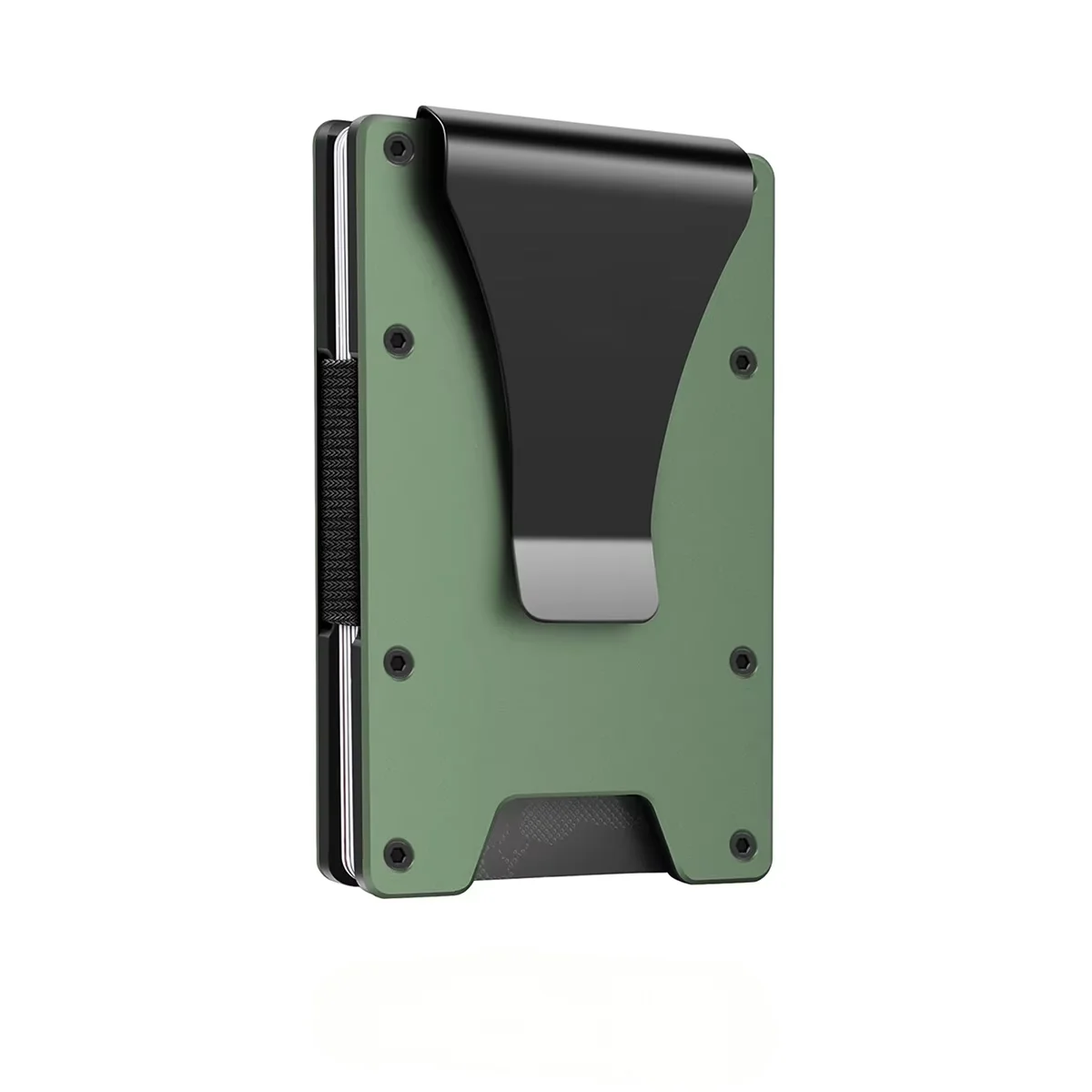 Minimalist Carbon Fiber Card Holder RFID Blocking Slim Unisex Wallet with Money Clip 3