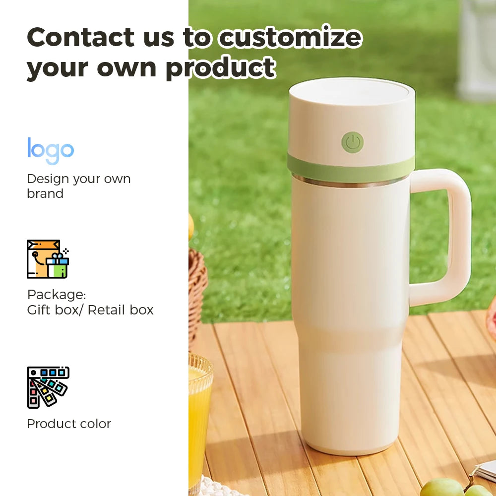 Wireless Juicer Cup For Smoothies Mini Blender Portable For Home&Travel Battery Operated