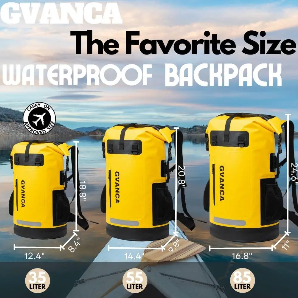 35L Waterproof Dry Bag Backpack for Kayaking Roll Top Kayak Dry Backpack Floating Outdoor