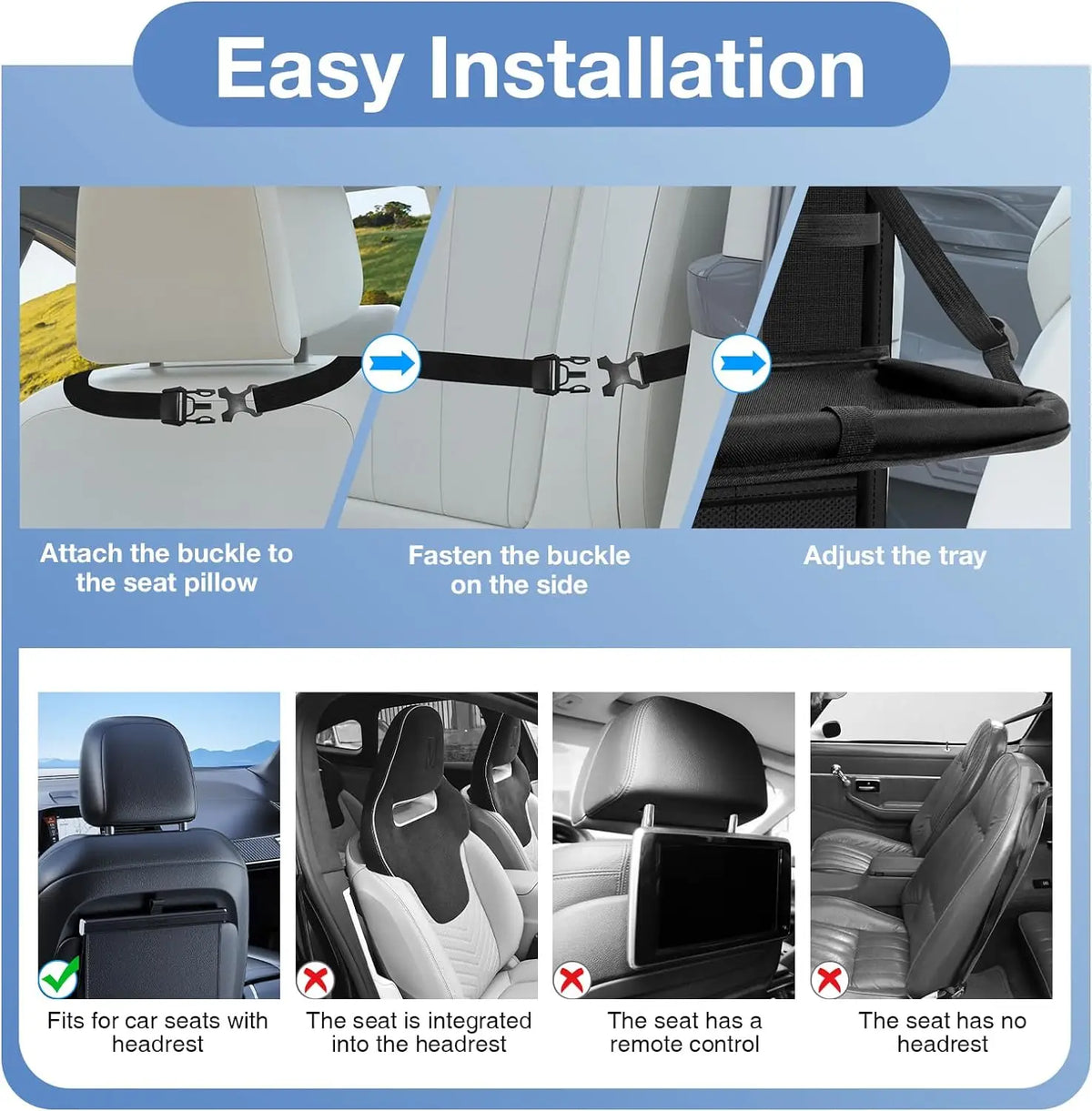 Car Backseat Organizer 9 Storage Pockets Tablet Holder Kick Mats Seat Protector Essential