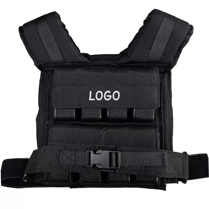Customize Sport Oxford Cloth Weight Vest Adjustable 10KG 20KG 30KG Iron Blocks Strength