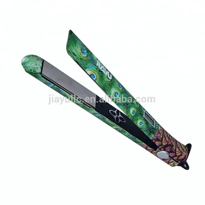 Electric Ceramic Straightening Hair Brush with LCD Temperature Control Fast Heating