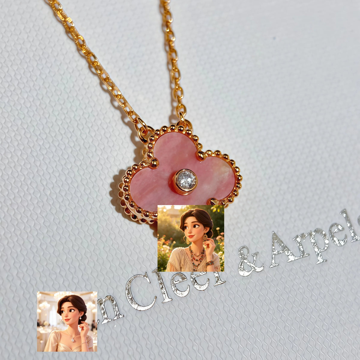 Handmade Stainless Steel Plant Leaf Necklace Chains For Women Trendy Nature Botanical