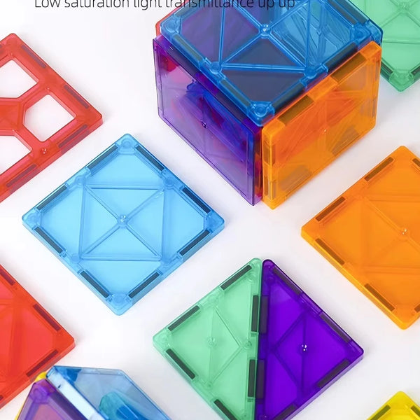 ABS Creative 3D Magnetic Building Blocks Tile Set Educational Construction Toy for 5 to 7
