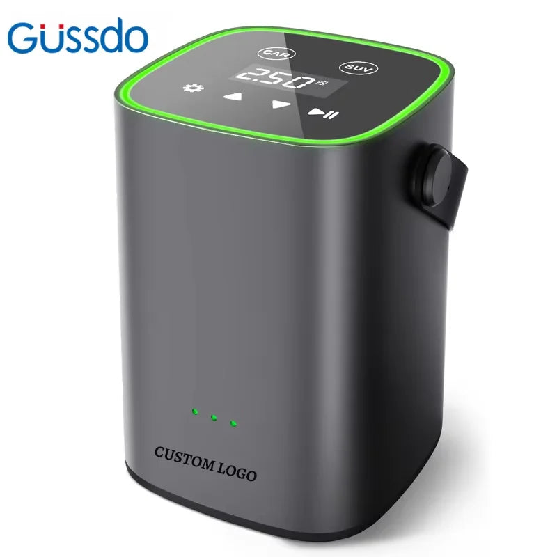 Rechargeable Mini Digital Wireless Portable Cordless Car Air Pump Compressor ABS Material