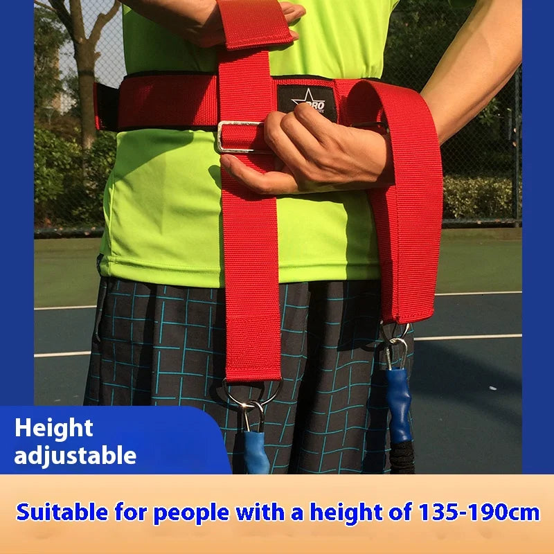 Adjustable Balance Elastic Resistance Belt Tennis Trainer Jump Rope