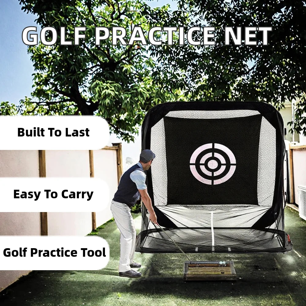 Wosofe NET07 Portable Indoor/Outdoor Personal Golf Swing Trainer Practice Net Nylon