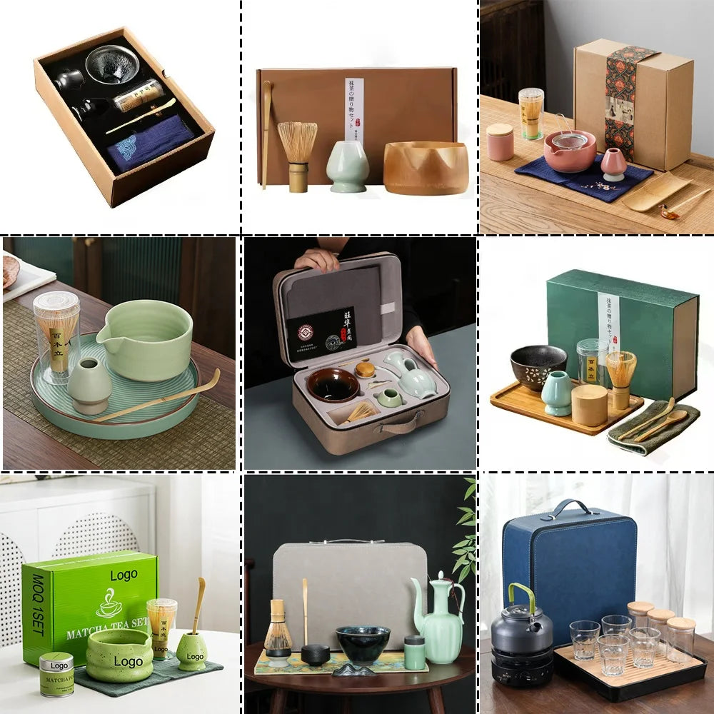 4 to 7 PCS Matcha Bowl Ceremony Accessory Japanese Tea Matcha Organic Bamboo Whisk Chasen