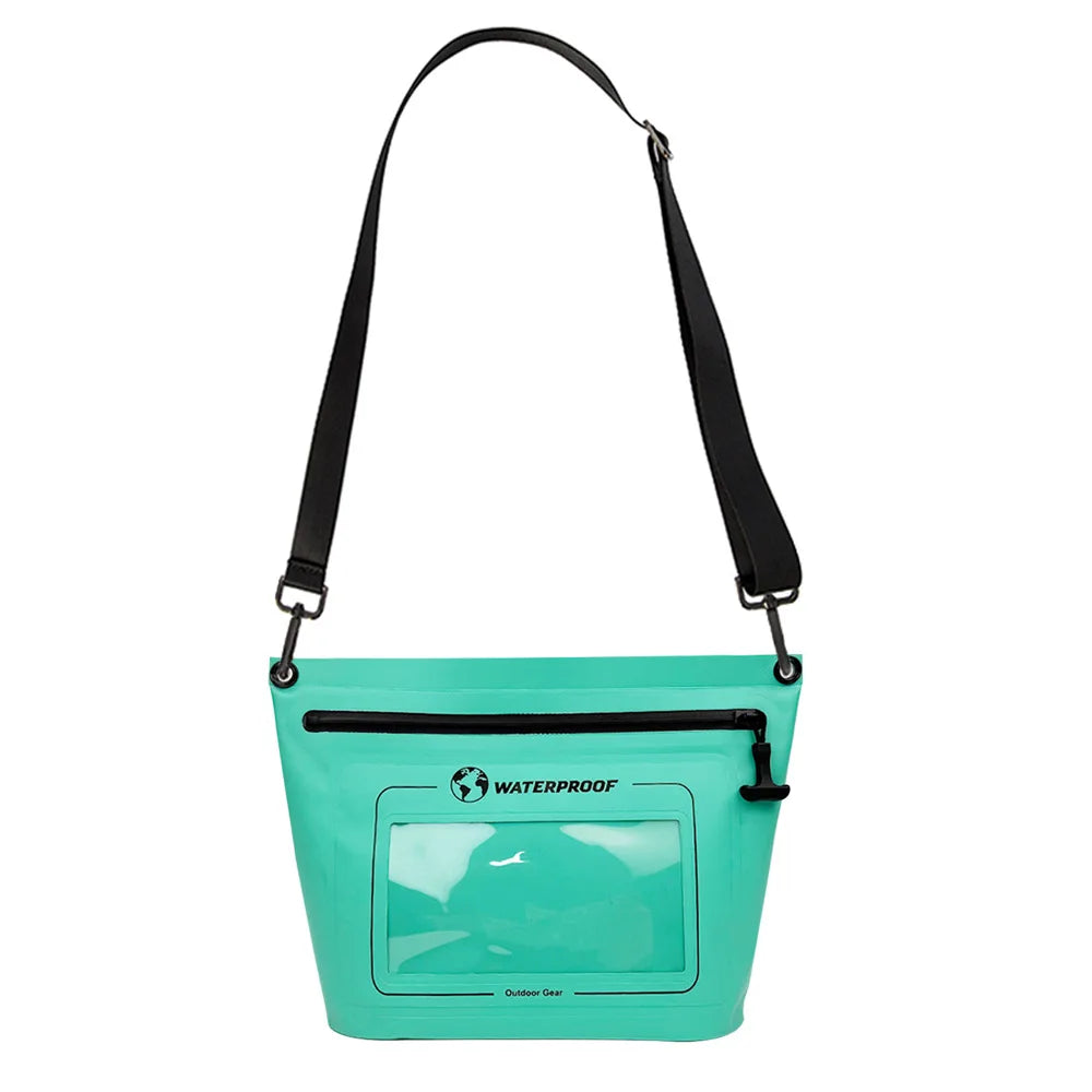 Portable Touchscreen Waterproof Crossbody Bag | Airtight Zipper Dry Bag for Outdoor