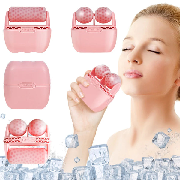 Handheld Personal Skin Care Ice Roller with V-Shaped Design for Face Beauty and Skin