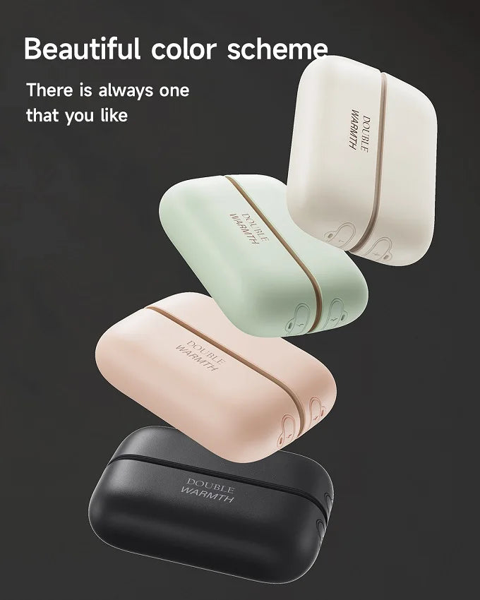 Magnetic Electric Hand Warmer 2 Pack 6000mAh Rechargeable USB Portable Mini Overheat