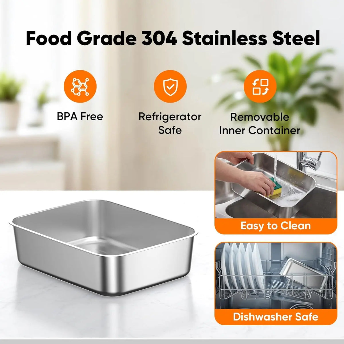 22500mAh Portable Electric Heating Lunch Box Rechargeable 304 Food Warmer Heated Lunch