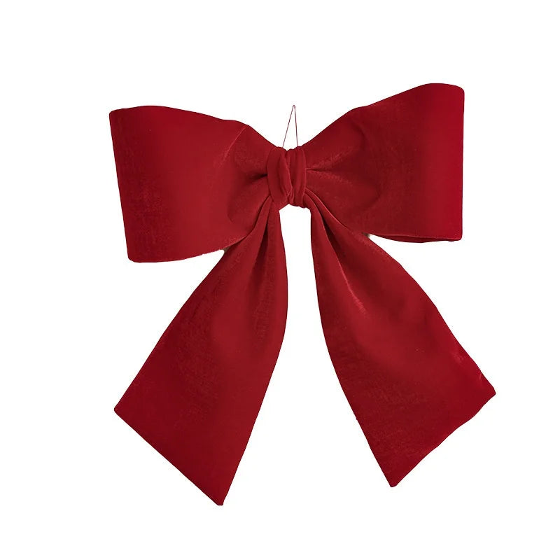 JQ Handmade Korean-Style Oversized Christmas Bow Tree Topper for Festive Home Decor