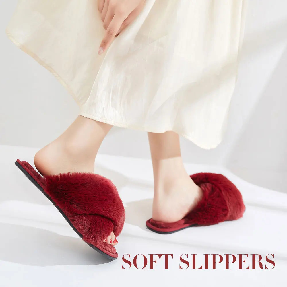 New Slip-on Casual Vacation Platform Cross Toe Super Soft Slippers Sandals Women'S Outer