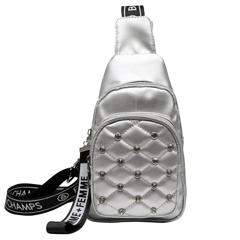 Fanny Pack for Women Diamond Belt Bag Crossbody Waist Bags Phone Purse Shoulder