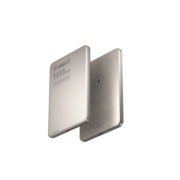 Metal Ultra-Thin Magnetic Power Bank 5000 Mah PD20W Wireless Fast Charging Compact Mobile