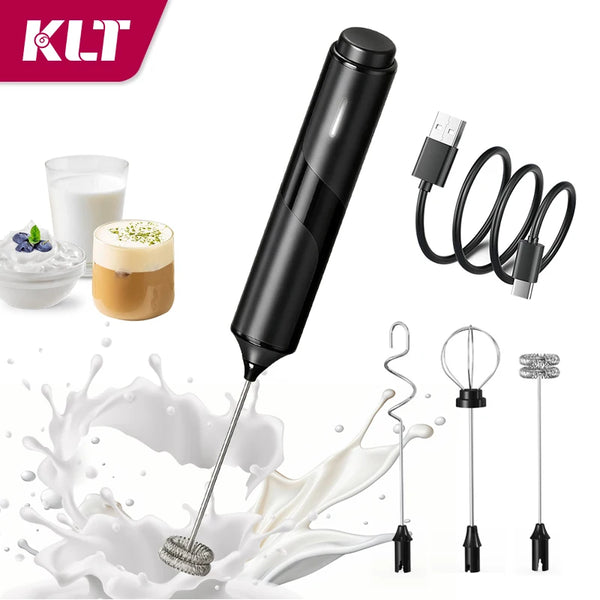 Kitchen Powerful Rechargeable Fast Handheld Drink Mixer Electric Whisk Milk Frother