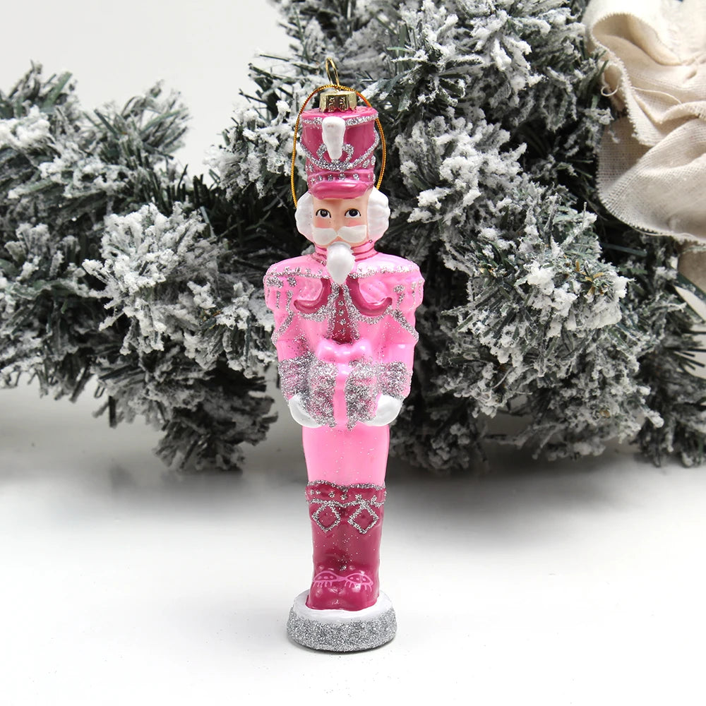 Hot Custom Glass Nutcracker Ornament Christmas Gift Hanging Ornaments Eco-Friendly