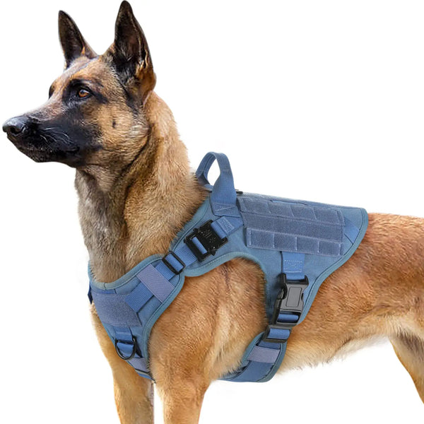 Large Size No-Pull Service Adjustable Dog Vest Harness for Training Hunting