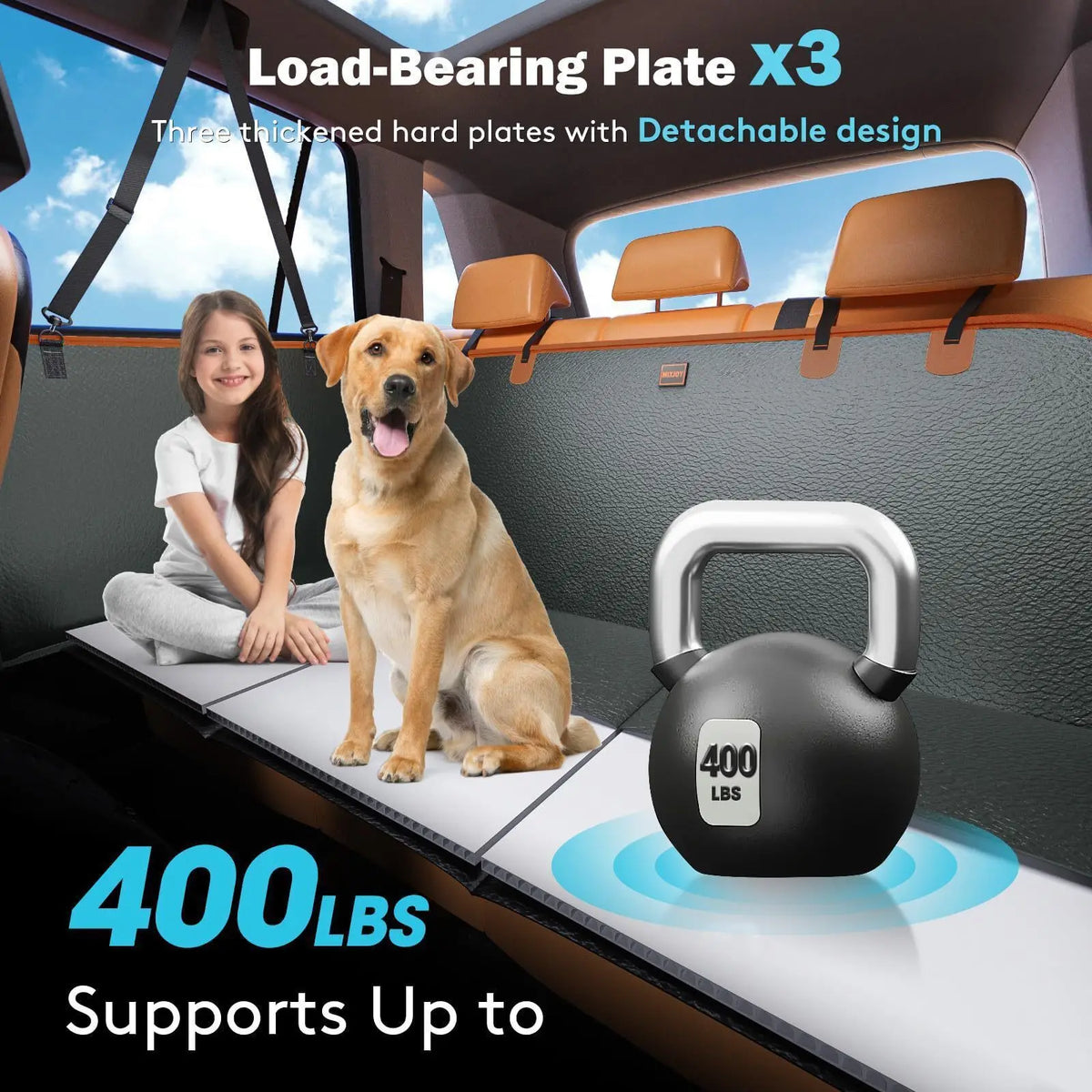 Direct-From- Pet Car Seat Mat Scratch-Resistant Waterproof Durable Fabric Dog Rear-Seat