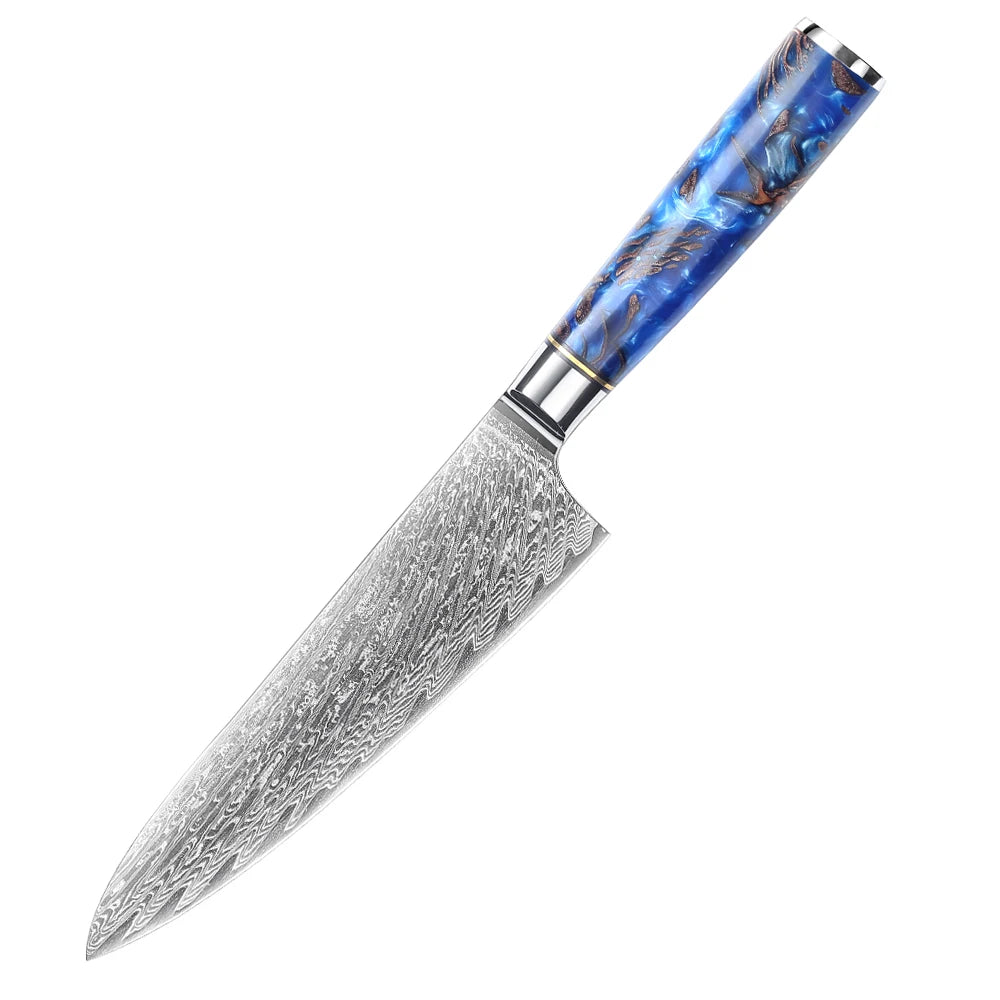 Professional 9PCS Japanese Damascus Steel Chef Knife Set 67 Layers VG10 Core Pinecone