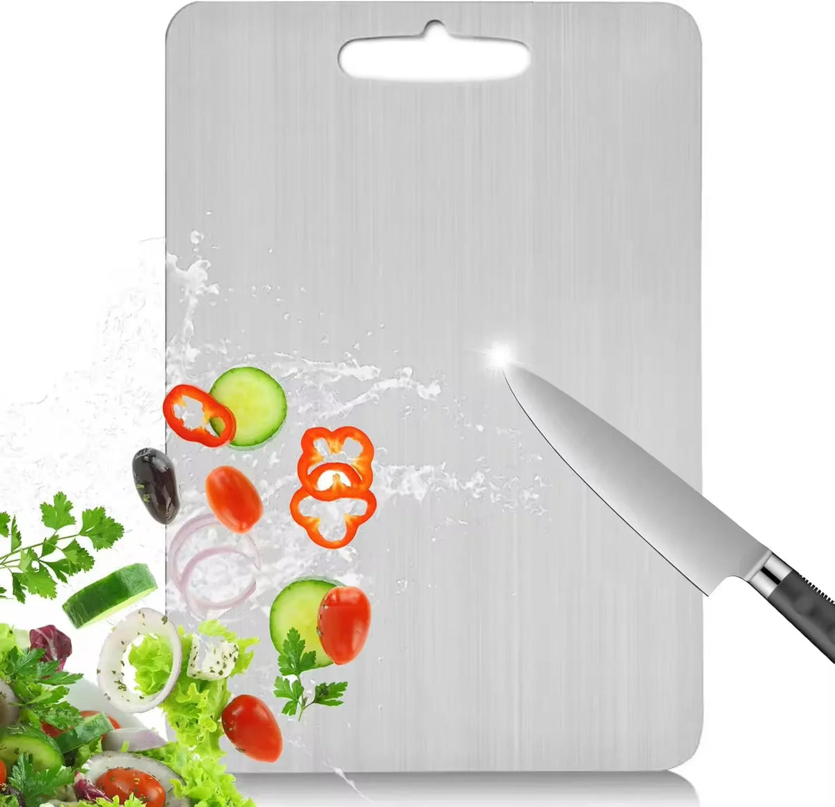 Titanium Cutting Board 100% Pure Cutting Boards for Kitchen Best Non Toxic Chopping Board