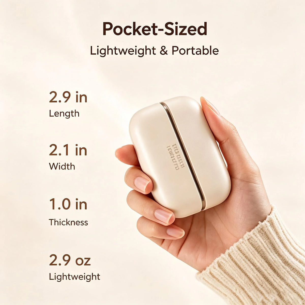 2 In 1 Magnetic Rechargeable Hand Warmers 6000mah 3 Second Rapid Heating Split USB C