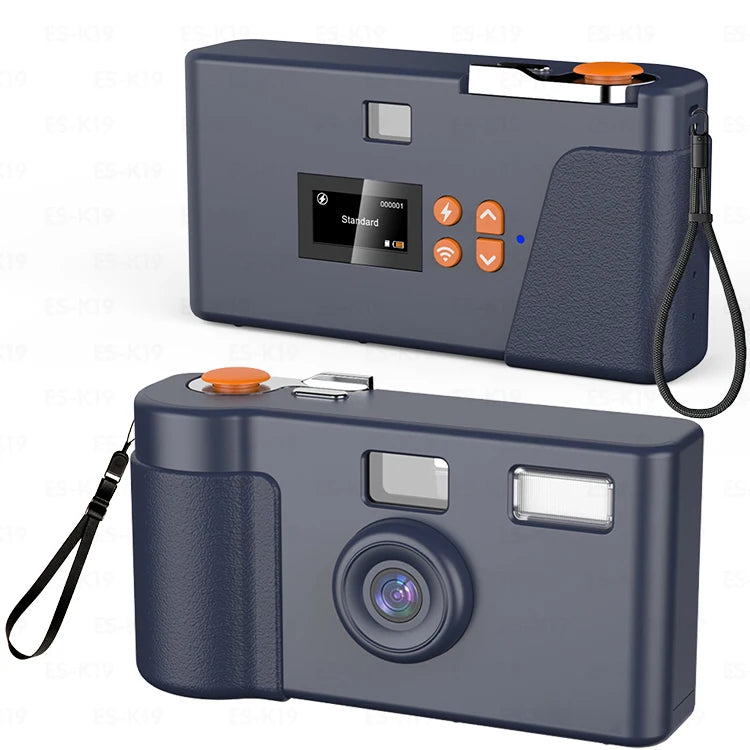 Film-Style Screen-Free Digital Camera with 20MP Photo Detachable Battery WIFI Multiple