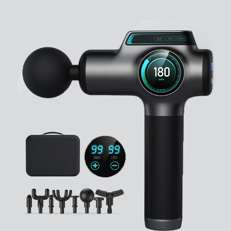 Massage Gun with 99 Speed Deep Tissue Muscle Vibration Hot and Cold Massage Head for Body