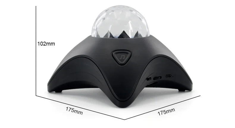 Starry G Galaxy Projector Night Light Laser Starry Sky & White Noise Music for Party