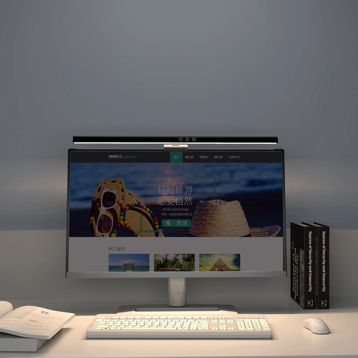 Monitor LED Clamp Light Desk Study Lighting Computer Screen Lamp Screen Hanging LED