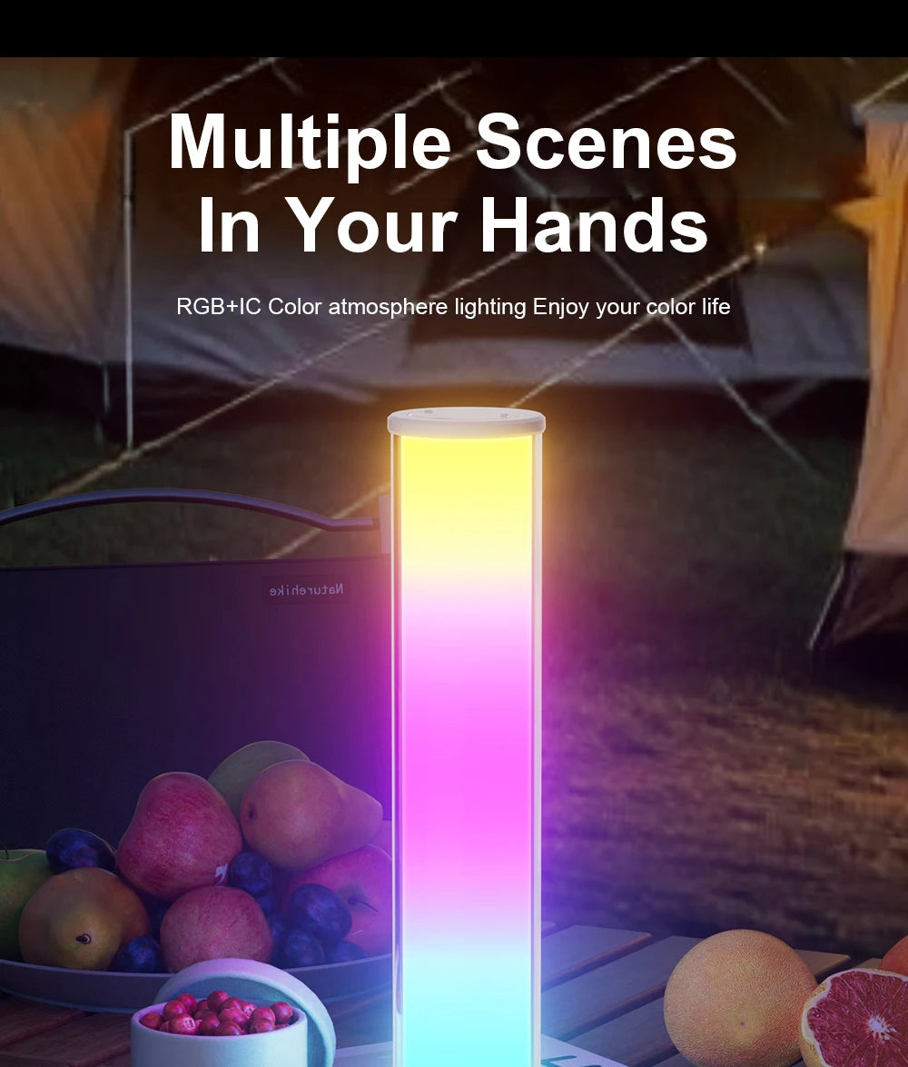 Rechargeable Portable Cordless Mood Dinner RGB LED Table Lamp App Controlled Desk Lamp