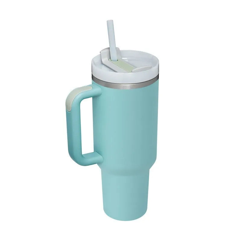 Custom Adventure H2.0 40 Oz Coffee Thermal Cup Stainless Steel Black Insulated Travel Mug