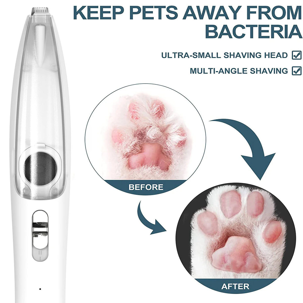 Pet Grooming Vacuum With Clippers Trimmers Dog Cat Hair Remover Tools Kit Electric Dog