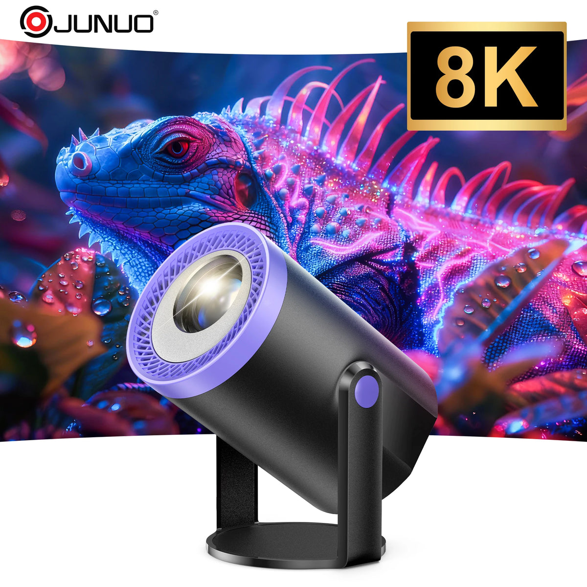 Turn1 Allwinner 723 Mobile Android 14 LED Mini Projector 235 Inch 5G WiFi Home Theater