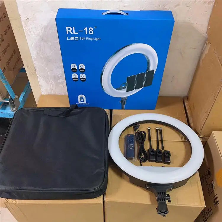 RL18 21 Inch LED Ring Light Beauty Lamp for Live Stream Fill & Photography Plastic