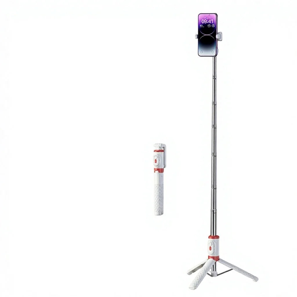 Stable Bluetooth Selfie Stick Tripod with Remote 2 in 1 Adjustable Phone Stand