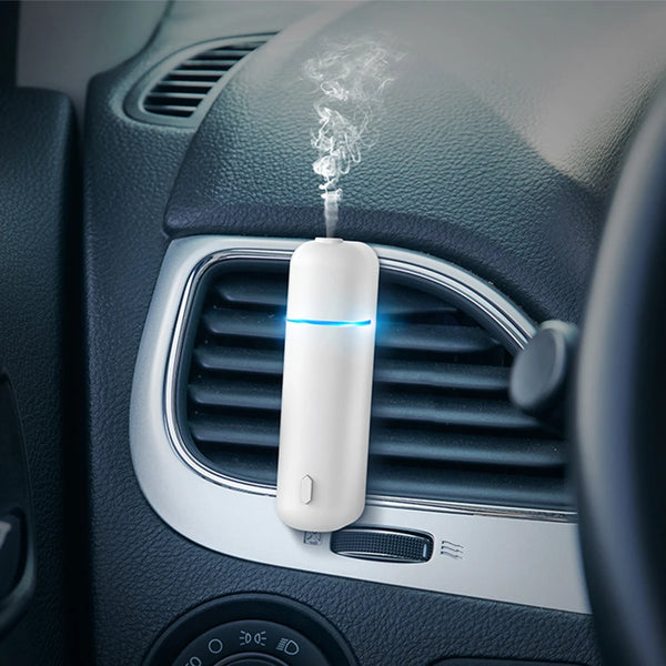 Mini Portable Waterless Fragrance Oil Luxury USB Rechargeable Car Aroma Diffuser Vent