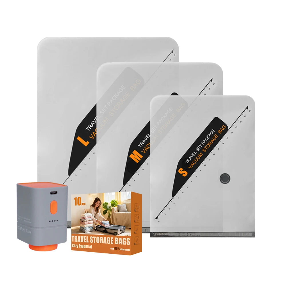 G-Heavy Duty Eco-Friendly Flexible Vacuum Compression Bag High-Power Pump Multifunctional