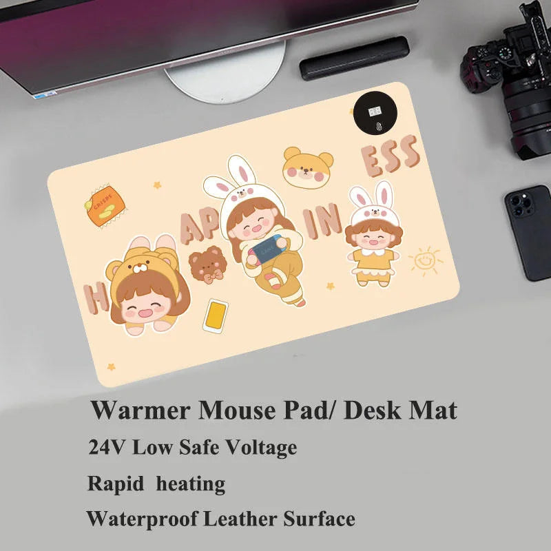 M Size Leather Heater Desk Mat 220V /110V Warmer Desk Mat, Customized Warmer Mat, Say